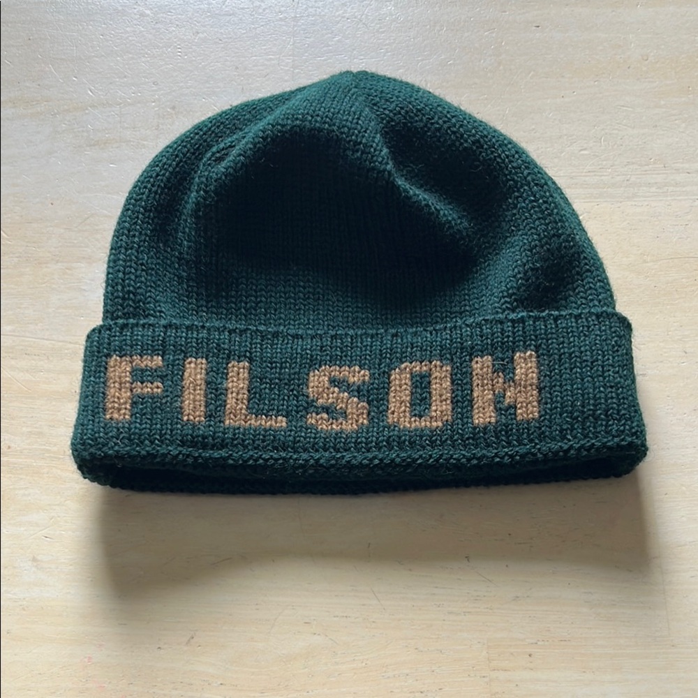 Filson Green Knit Beanie